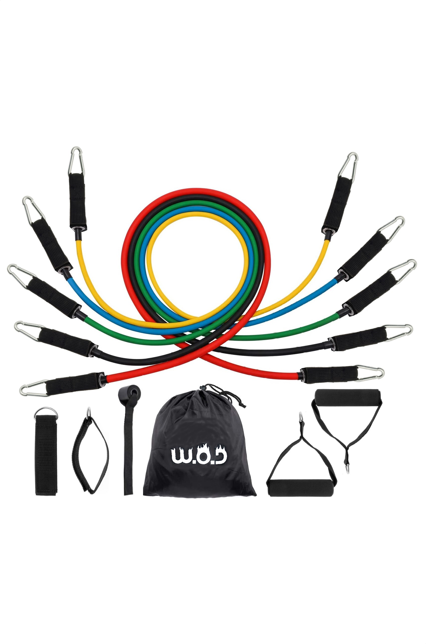 W.O.D Resistance Band Set - Weerstandsbanden Fitness Set